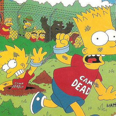 Los Simpson: Escape del Campamento Mortal
